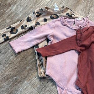 12M bundle long sleeve onesies